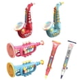 thumbnail image 4 of Mini Saxophone Trumpet Clarinet With Light And Sound Early Educational Toys Musical Instrument Toy For Toddler Girls Boys Beginners (no Battery), 4 of 4