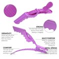 thumbnail image 3 of Hukapapa Clips de sección con diseño de doble bisagra y dientes anchos, color morado, 3 of 5
