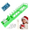 thumbnail image 1 of Fast Tape Dispenser for Crafts & Gift Wrapping - 18 Strips in Seconds - Design, Blade-Free, Compact & Heavy-Duty - Works with Standard, Washi, Double-Sided Tape (Green), 1 of 8