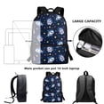 thumbnail image 6 of Uorisanigo School Backpack Kids 17 inch Children Primary Cartoon Shark School Bag Fashion Accessory Casual Daypack Kindergarten Preschool Boys and Girls with Side Mesh Pocket, 6 of 6
