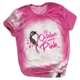 thumbnail image 2 of Pntutb - Camiseta estampada a la moda para mujer, blusa de manga corta, cuello redondo, tops casuales Pntutb Pntutb-2078, 2 of 4