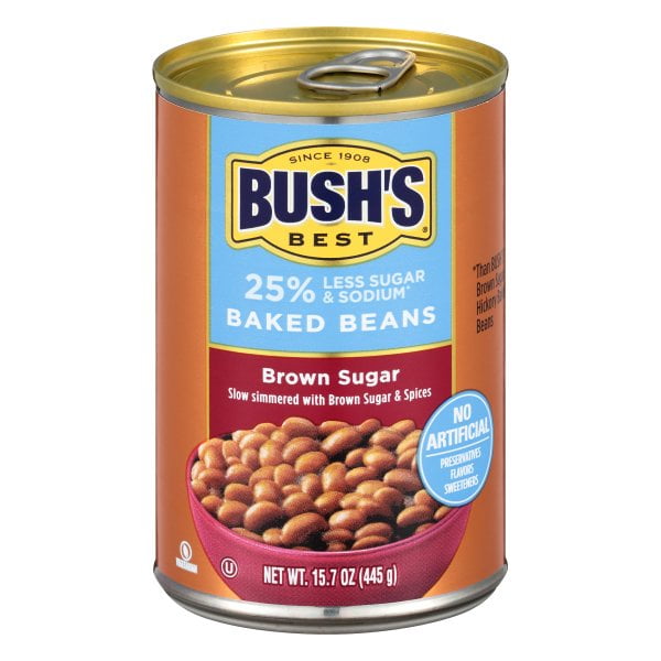 BUSH'S BEST Baked Beans Brown Sugar, 15.7 OZ - Walmart.com - Walmart.com