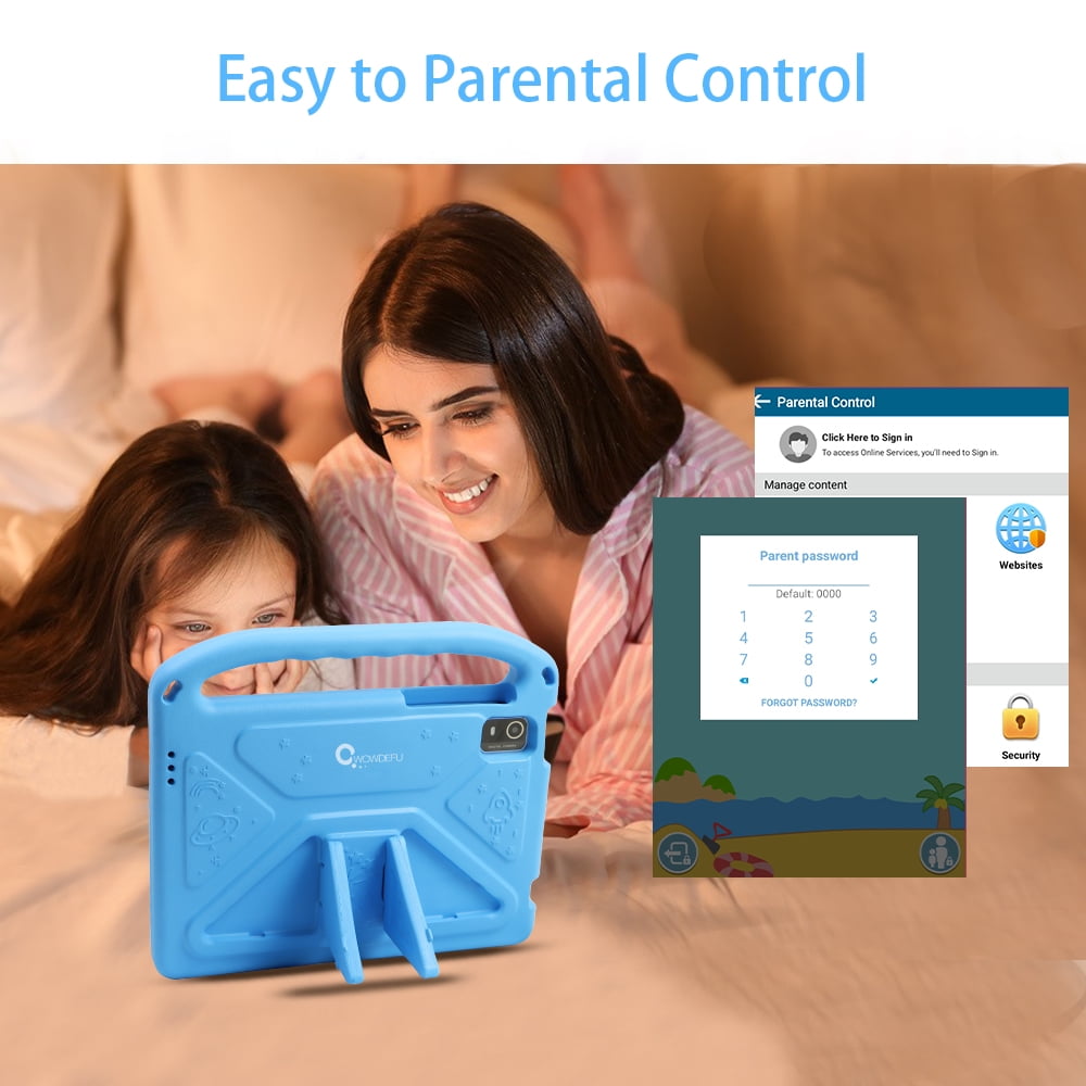 CWOWDEFU Tablet 10 inch Android Tablet PC 5G WiFi 6 Tabletas 32GB ROM Tablette 1332x800 IPS HD 10.35 Inch Touchscreen Tablets for Kids Agrs 6-12 (Blue