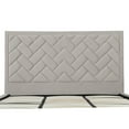 thumbnail image 5 of Manhattan Comfort Crosby King-Size Bed with Solid Wood Frame in Beige, 5 of 9
