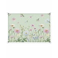 thumbnail image 6 of Sun Shade Sail 8'x10' Wildflowers Rectangle Sun Shade Sails Canopy Waterproof Floral Herbs Fields Sage Green Outdoor Sunshades Sand UV Block Cover Shades Cloth for Patio Backyard Garden Deck Porch, 6 of 9