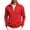 03#Red, variant on Men's Full Zip Track Jacket, Long Sleeve With Side Pockets, Regular Fit Contrast Sleeve Stripes, Spring Autumn Outerwear For Male