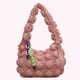 thumbnail image 4 of Bolso Hombro para Mujer Bolso Mano Ligero Plisado Bolso Masa (rosa), 4 of 9
