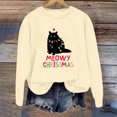 thumbnail image 2 of WEAIXIMIUNG Robe Sweat-Shirt Surdimensionnée Grande Taille Mode Hiver pour Femmes Imprimé Festif de Noël Col Rond, 2 of 3