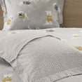thumbnail image 2 of Ergode Cozy Dog Print Duvet Cover Set - 100% Cotton Flannel, Machine Washable, Button Closures, OEKO-TEX Certified - Grey, Full/Queen Size, 2 of 5