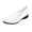 White, variant on EKVAHL Women's Orthopedic Slip‑On Loafers, Breathable Soft Mesh Upper Casual Flats, Wide Width Comfort Dress Loafers White