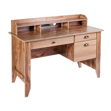 Eleanor Executive Desk with Hutch, USB and Charger