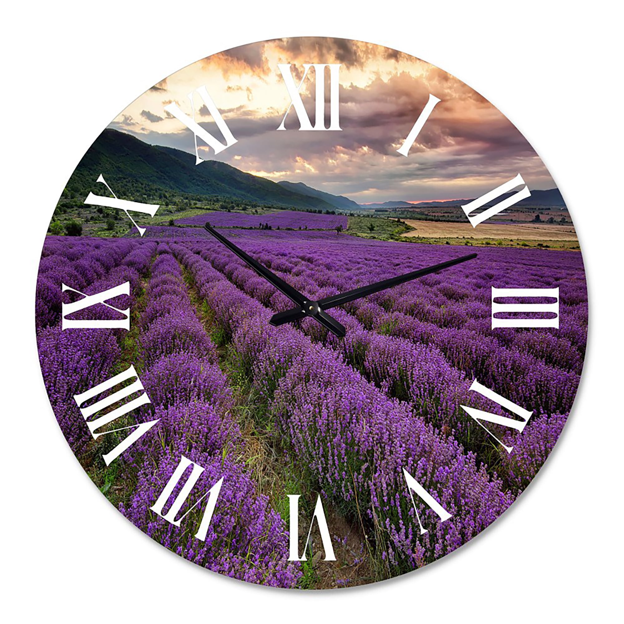 Designart 1 in Quartz Farmhouse Wall Clock