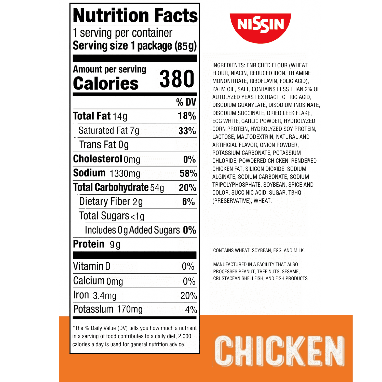(24 pack) Nissin Foods Top Ramen The Original Ramen Noodle Soup, Chicken Flavor, 3 oz Bag, Shelf-Stable