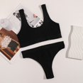 thumbnail image 3 of Conjunto de sujetador sin costuras para mujer, Tanga de cintura alta, bragas, sujetador sin aros, sujetadores deportivos suaves y cómodos, conjunto de ropa interior, conjunto de lencería Sexy, 3 of 5