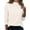 Beige, variant on Women's Essential Mock Turtleneck Thermal Top Long Sleeve Lightweight Base Layer Stretch Fit Smooth Layering Staple XL Size White