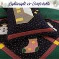 thumbnail image 4 of Cozy Line Home Fashions Christmas Night 3-Piece Cotton Quilt Bedding Set, King, 4 of 8