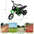thumbnail image 2 of EastVita 24V Electric Dirt Bike, Kids Ride on Racing Electric Motorcycle-with 9 Number Tag Up to 14.29MPH, 350W 3-Speed Modes Ride on Bike Car Toys Green, 2 of 8