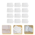 thumbnail image 1 of LEEYNEER OFFIGAM 50Pcs Rectangular White Sugarcane Pulp Paper Plates for Bbq and Camping 6x4in, 1 of 8