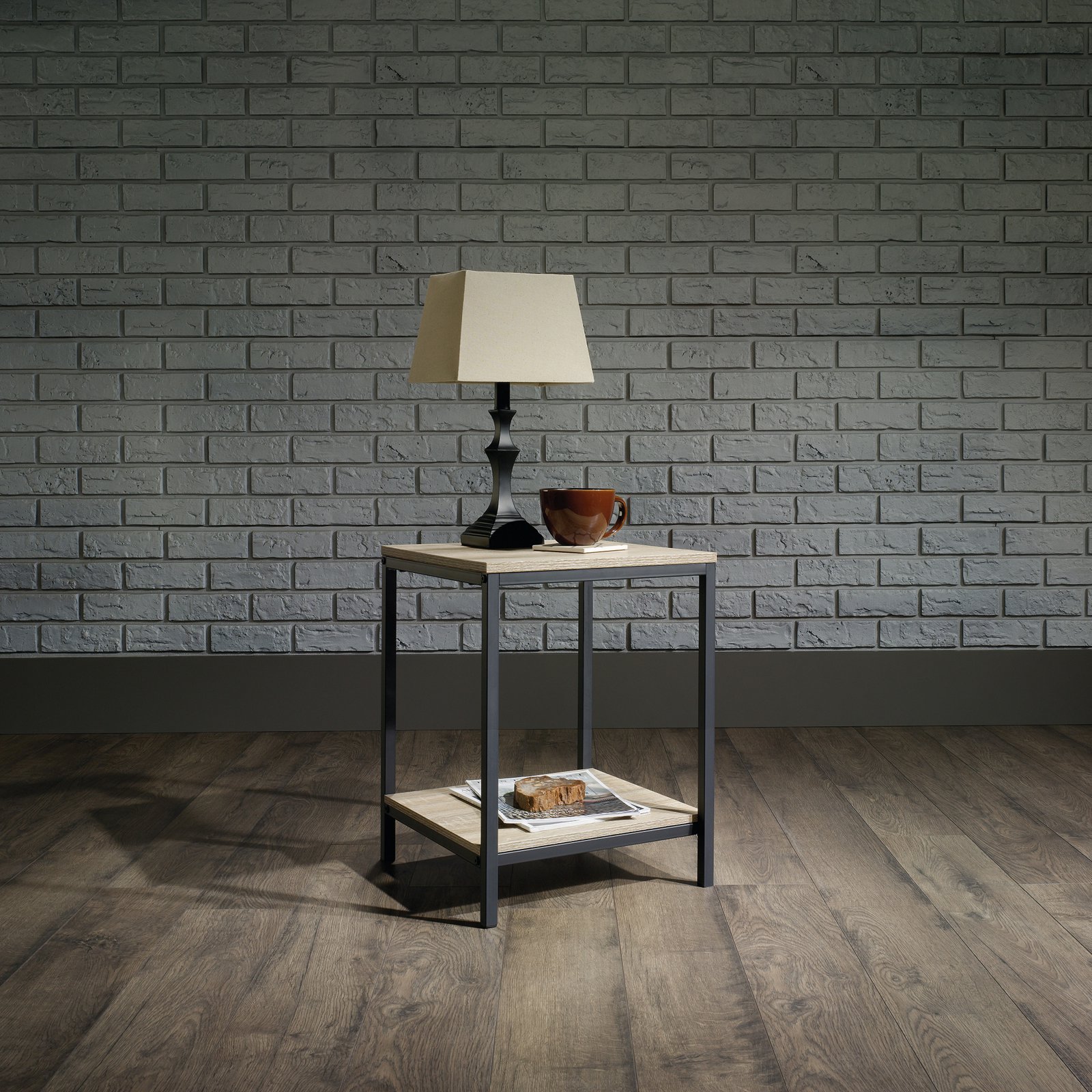 Sauder North Avenue Side Table, Charter Oak Finish