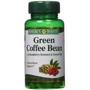 Nature's Bounty Green Coffee Bean with Raspberry Ketones & Green Tea Capsules, 60 ea (Pack of 4)