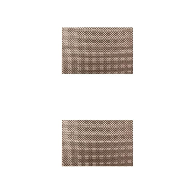 Yuarrent Tapete de mesa, suministros para el hogar, posavasos, estilo Simple, multiusos, impermeable, de larga duración, accesorios para el Oro 2piezas