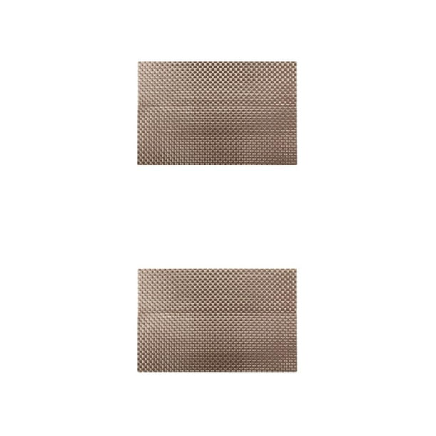 Injueey Mantel de mesa, suministros para el hogar, posavasos de estilo Simple, accesorio de bricolaje, accesorios antideslizantes para el Oro 2piezas