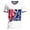 Gray, variant on USA 2026 Soccer Cup Raglan Jersey for Men, Short Sleeve V-Neck Shirt with Statue of Liberty & Flag Print, Breathable Athletic Fan Top, Lightweight Sports Tee, 1 PC Black L