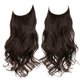thumbnail image 1 of Nvzi Extensión de cabello invisible con hilo de pescar, fibra sintética larga ondulada y rizada, extensión de cabello ajustable estilo diadema, 18 pulgadas, marrón oscuro, 1 pieza, estilo A, 1 of 5