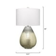thumbnail image 4 of Jamie Young Co Damsel 1-Light Glass & Linen Table Lamp in Silver/Off White, 4 of 4