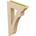 thumbnail image 5 of Ekena Millwork 3 1/2"W x 16"D x 28"H Imperial Traditional Rough Cedar Woodgrain TimberThane Bracket, Primed Tan, 5 of 6