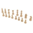 thumbnail image 4 of Chess Pieces, Replacement Chessmen Figure Figurine Pawns for Strategy Board Games, 16pcs beige, 4 of 8