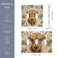 thumbnail image 2 of Yayeee Toggle Light Switch Wall Plate 2-Gang 4.56"x4.48" Decorative Outlet Cover, Floral Cow, 2 of 7