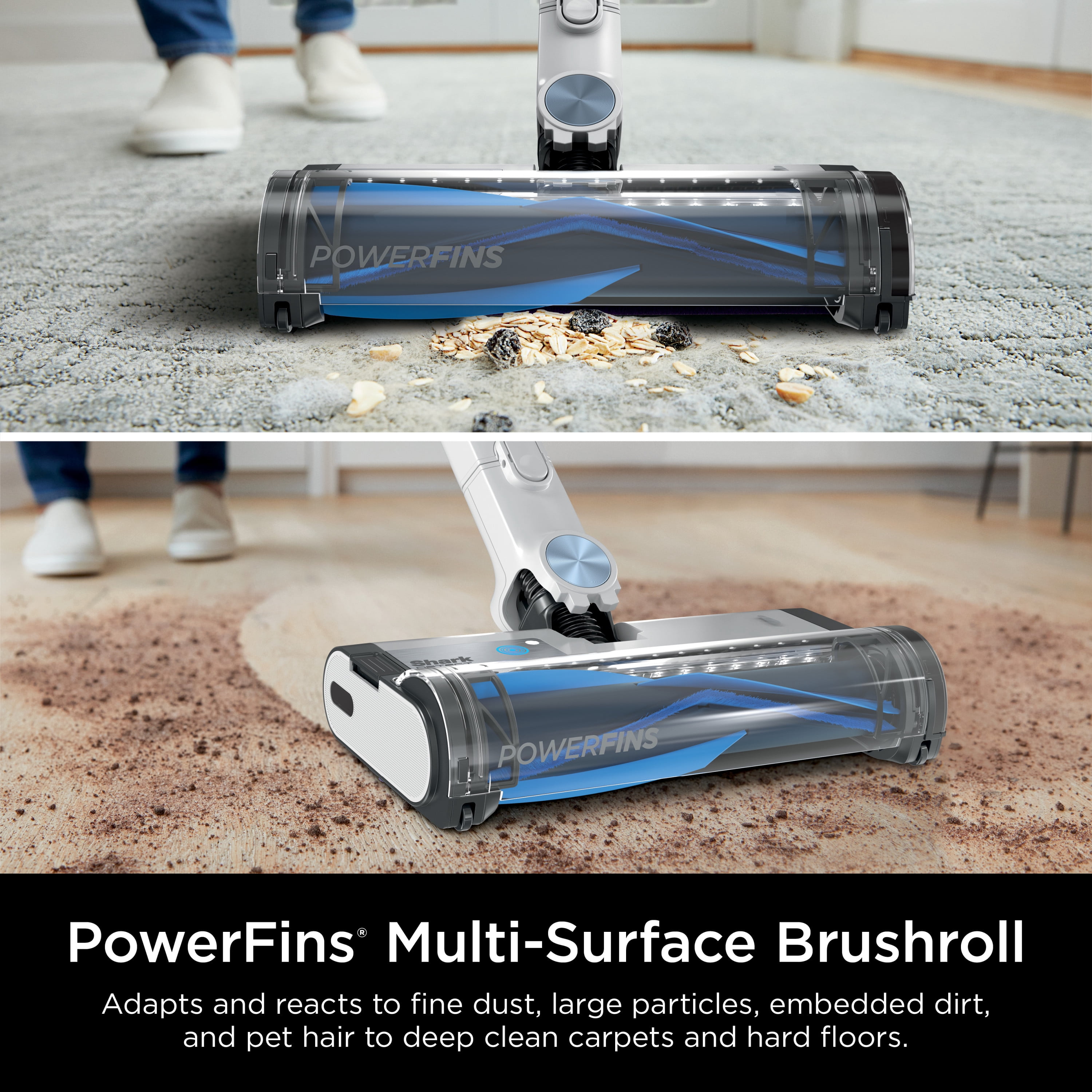 Shark Detect Clean & Empty Cordless Auto-Empty System with Powerfins Multi-Surface Brushroll