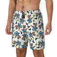 thumbnail image 2 of Balery Funny Excavator Mens Swim Trunks Swim Shorts for Men Quick Dry Inseam Beach Shorts with Compression Liner Pocket-, 2 of 9