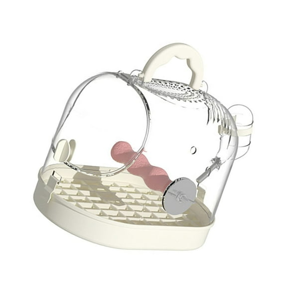 Clear Birdcage Bird Travel Cage for Small Size Bird Parrot Indoor Outdoor Easy Observation Bird Carriers Transport Cage