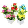 thumbnail image 1 of 5pcs Artificial Potted Flower Artificial Plant Bonsai Desktop Decoration, 1 of 3