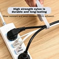 thumbnail image 5 of Reusable Cable Organizer Straps Hook and Loop Wire Ties for Cords Chargers Power Strips Customizable Length Light Gray, 5 of 9