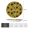 thumbnail image 2 of Kdxio Sunflowers Bone China Decorative Plate Ceramic Decorative Plate for Home Office Wall Stand Decorative Plates for Home Bedroom-7in, 2 of 6