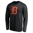 thumbnail image 2 of Men's Black Detroit Tigers Official Team Logo Long Sleeve T-Shirt, 2 of 3