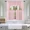 Baby Pink, variant on Gorgeous Home Linen 3-Piece Sheer Organza Kitchen Curtain Set with Swag Valance, Gray