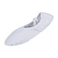 thumbnail image 3 of Xfvqtps Ballet Shoes for Women Soft Sole Non Slip Cross Elastic Straps Solid Color Elegant Dance Shoes for Performance White, 3 of 8