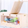 thumbnail image 2 of EastVita Parakeet Nesting Box, Bird Box With Full Package Electroplating Anti Bite Ring, Acrylic Transparent Bird Nesting Box For Cockatiel, Budgie, Parakeets, Parrot, 2 of 8