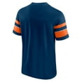 thumbnail image 3 of Men's Fanatics Navy Chicago Bears Textured Throwback Hashmark V-Neck T-Shirt, 3 of 3