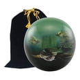 thumbnail image 3 of Drevy's Sphere of Life Cremation Urn - Affordable Metal Urn - Hand Painted Solid Metal Urn for Ashes, Adult Cremation Urn with Velvet Bag (Bass), 3 of 3