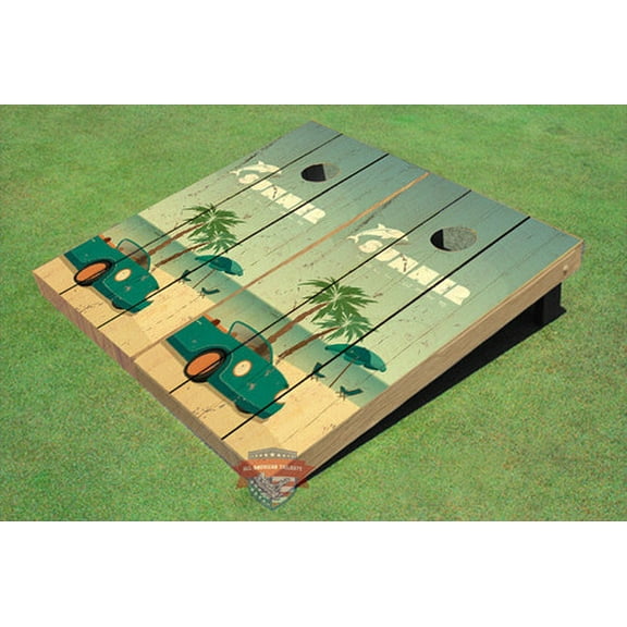 Custom Corn Hole Beach Life #2 Graphic Cornhole Boards