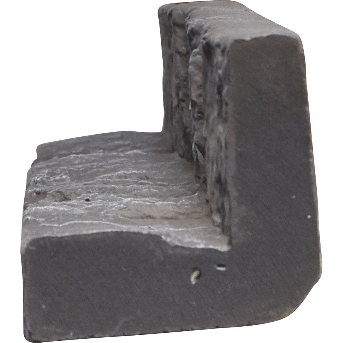 Ekena Millwork 3"W x 3"D x 48"H Universal Inside Corner for StoneWall Faux Stone Siding Panels, Slate Gray