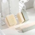 thumbnail image 4 of Bewildely Cepillo de ducha de mango largo, exfoliante para la espalda, cepillo desmontable para el cuerpo de la ducha, limpiador de piel de baño de mano Accesorios de baño Blanco Bewildely HA027020-01, 4 of 6