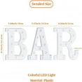thumbnail image 4 of LED Letter Lights With Remote Control 16-color Luminous Letter Lamp Bar Sign Night Light For Wedding Party Christmas Decor U, 4 of 5