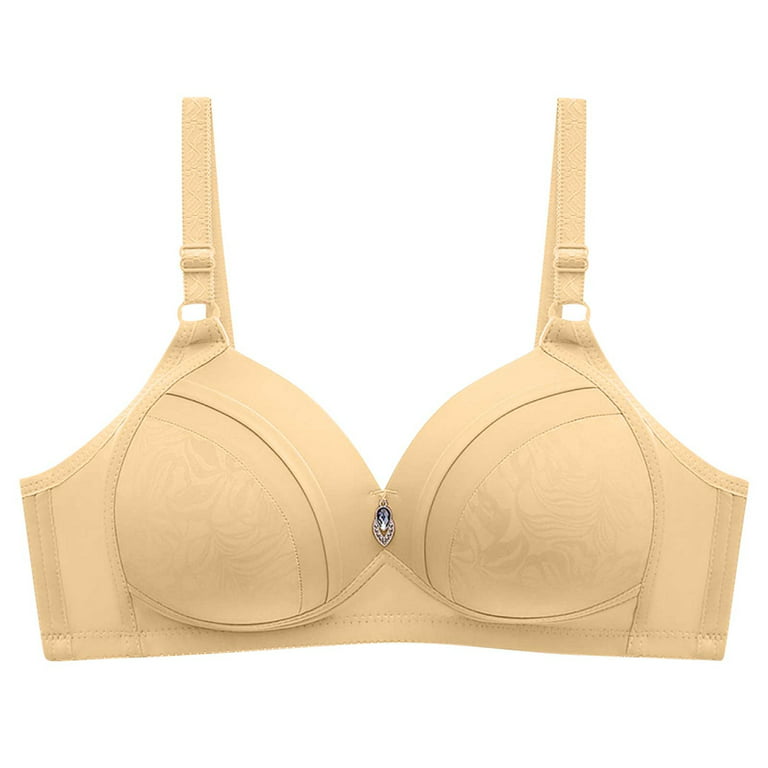 SELONE 2023 Everyday Bras for Women Push Up No Underwire Plus Size Everyday  for Sagging Breasts Printing Gathered Together Daily No Rims Nursing Bras