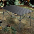 thumbnail image 2 of Andeworld Floding Camping Table Portable Beach Table for Outdoor Cooking, Hiking, Backpacking(rectangle), 2 of 8
